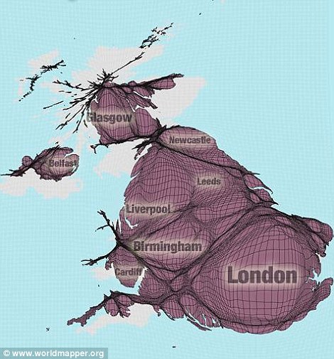 全新的世界地图-英国 全新的世界地图-英国