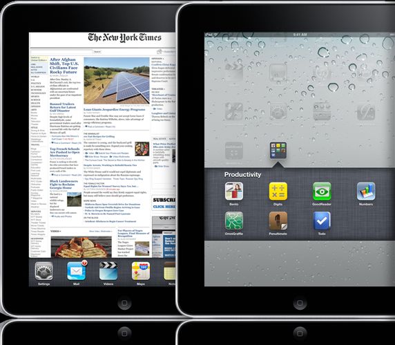 iPad 上的多任务处理和文件夹功能 iPad 上的多任务处理和文件夹功能