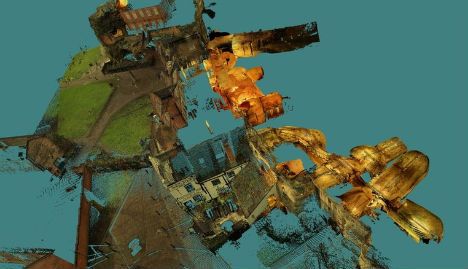 整个洞穴网络的3D效果图 整个洞穴网络的3D效果图