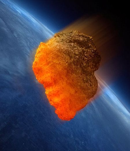 火星陨石坠落地球(效果图) 火星陨石坠落地球(效果图)