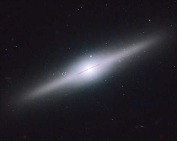 被年轻蓝星团环绕的一个中等质量黑洞。科学家认为这个黑洞周围一度存在一个矮星系 被年轻蓝星团环绕的一个中等质量黑洞。科学家认为这个黑洞周围一度存在一个矮星系