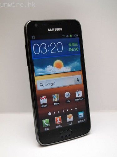 使用手机Samsung Galaxy S II LTE进行测试 使用手机Samsung Galaxy S II LTE进行测试