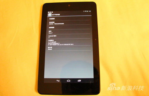 Nexus 7的具体参数,版本号为4.1果冻豆 Nexus 7的具体参数,版本号为4.1果冻豆