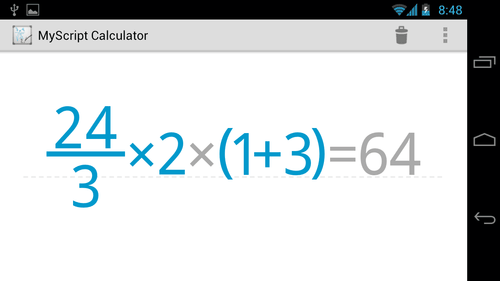 MyScript Calculator:直接手写数学公式计算器