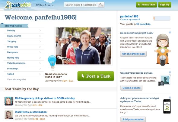 TaskRabbit：面向日常生活的任务发布平台