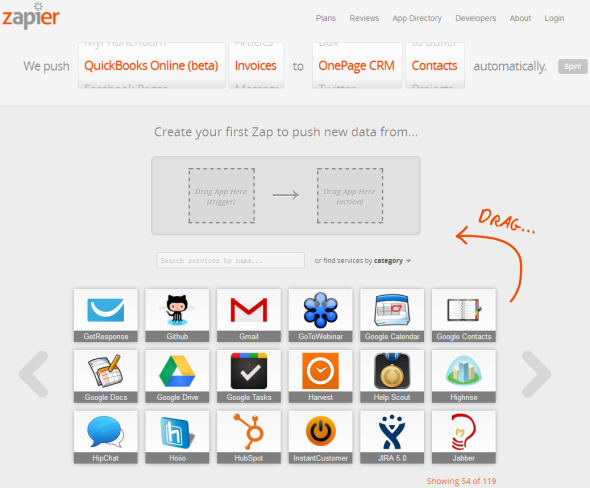 Web应用连接平台Zapier，可以理解为“企业版IFTTT”，融资120万美元