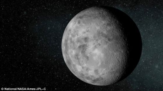 行星Kepler-37b的艺术概念图。这颗行星比我们的月球稍大一些,每13天围绕主星运行一周。它的地表温度可能超过400摄氏度。鉴于它的微小体积和炙热的地表,这颗行星可能像我们太阳系里的水星一样,是由岩石组成,而且没有大气层 行星Kepler-37b的艺术概念图。这颗行星比我们的月球稍大一些,每13天围绕主星运行一周。它的地表温度可能超过400摄氏度。鉴于它的微小体积和炙热的地表,这颗行星可能像我们太阳系里的水星一样,是由岩石组成,而且没有大气层