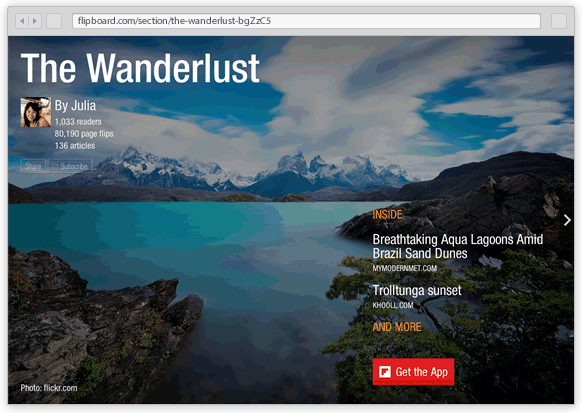 Flipboard网页版杂志 Flipboard网页版杂志