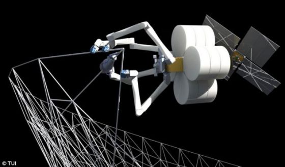 图1、SpiderFab项目旨在利用3D打印和机器人技术,在太空建造天线、太阳能电池板、望远镜等大型设备 图1、SpiderFab项目旨在利用3D打印和机器人技术,在太空建造天线、太阳能电池板、望远镜等大型设备