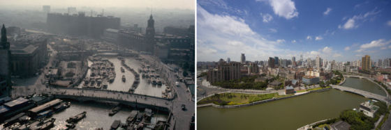 上海1978年与2012年对比 上海1978年与2012年对比