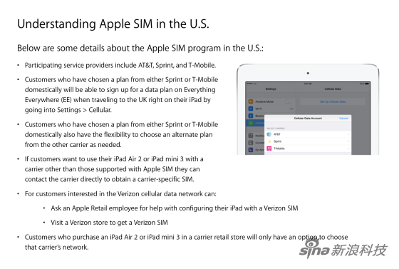 苹果公司内部文件详细介绍Apple SIM卡特点 苹果公司内部文件详细介绍Apple SIM卡特点