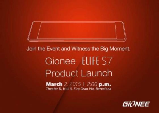 金立ELIFE S7新品发布会邀请函 金立ELIFE S7新品发布会邀请函