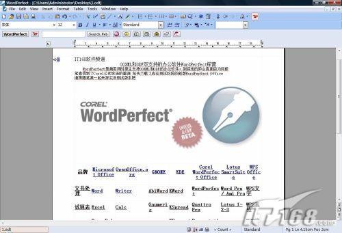 支持ODF和OOXMLWordPerfect新体验(2)