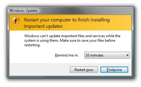 修理Vista:关闭Windows更新提醒
