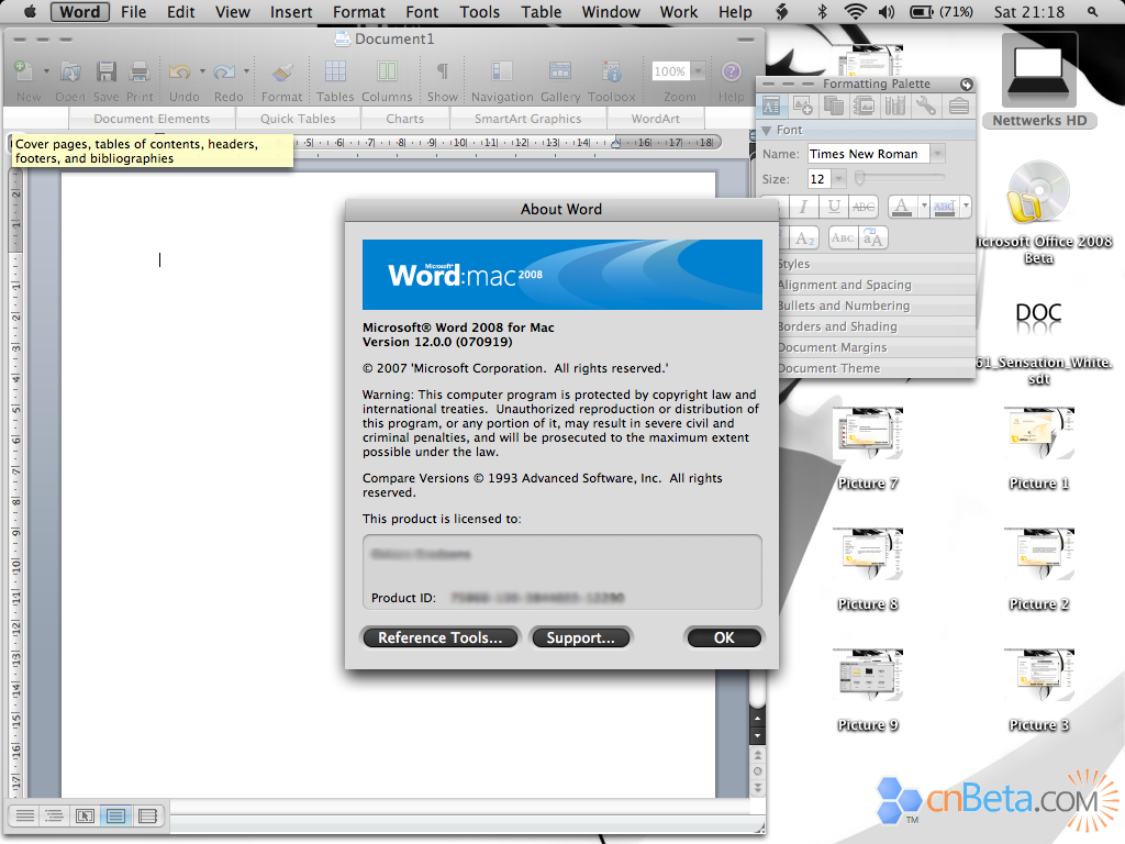 Office2008MacBeta����ʱ��ͼ����