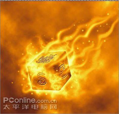 Photoshop CS3制作魔幻陨石壁纸_软件