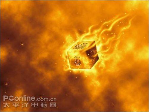 Photoshop CS3制作魔幻陨石壁纸_软件