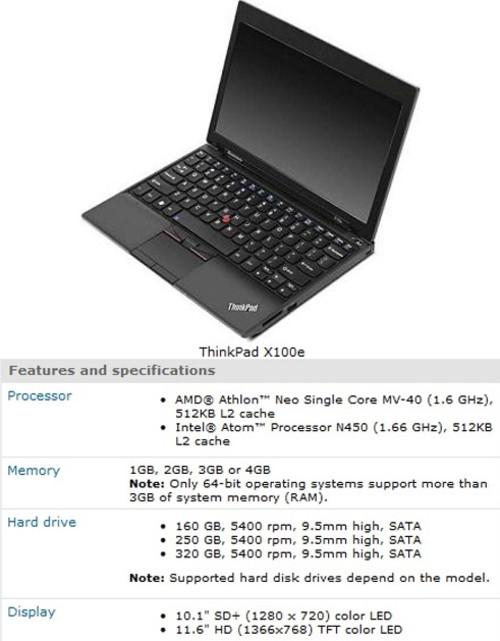 6ghz amd athlon neo芯片,也是首款采用amd芯片的thinkpad本,但据联想