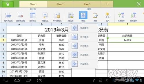 条件求和函数SUMIF计算业绩
