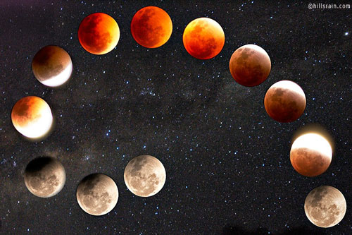 科技时代_图文：澳大利亚天文爱好者拍摄的月全食全过程