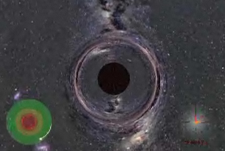 科学家电脑模拟出坠入黑洞奇异景象