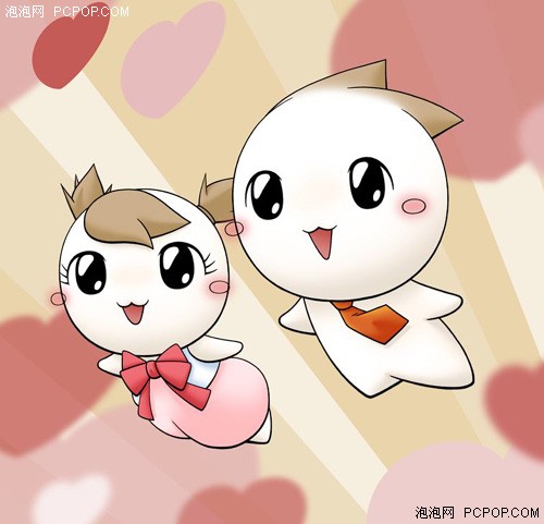 亲亲抱抱 蓝魔代言人洋葱头遭MM蹂躏