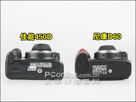 主流的廉价单反 佳能450d比拼尼康d60对比导购