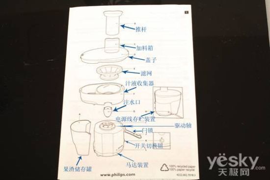 第2页 飞利浦hr1810榨汁机内部结构   飞利浦hr1810榨汁机拆解