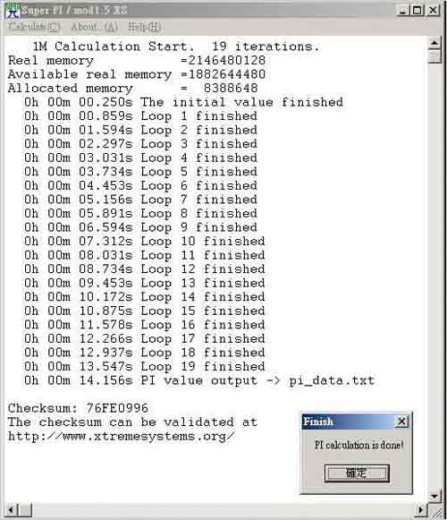 SuperPI1M位跑14秒 45nmPenryn试测_