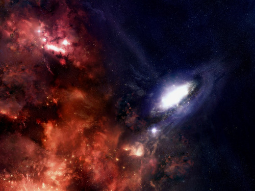 震撼你的视觉 3d星空高清晰壁纸欣赏