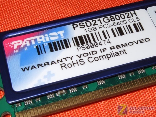 超频能手1GB博帝DDR2-800内存售价399元