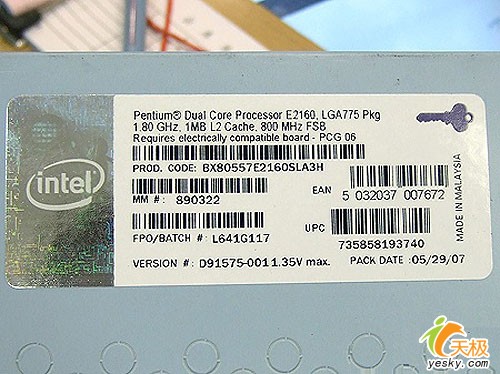 ԭ����ֵIntel����E2160����н���580Ԫ