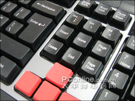 键盘布局采用了美式标准107按键设计