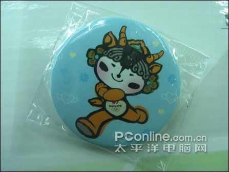 迎奥运!信步主板赠送奥运福娃纪念像章_硬件