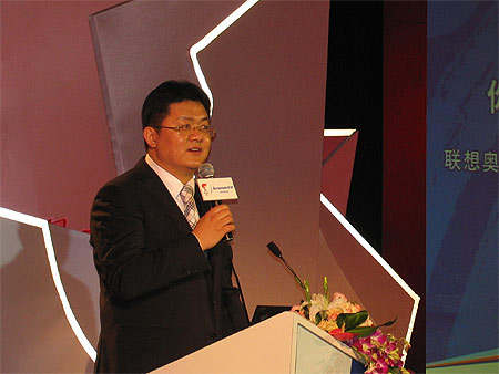 图文联想奥运火炬手选拔启动仪式主持人张斌