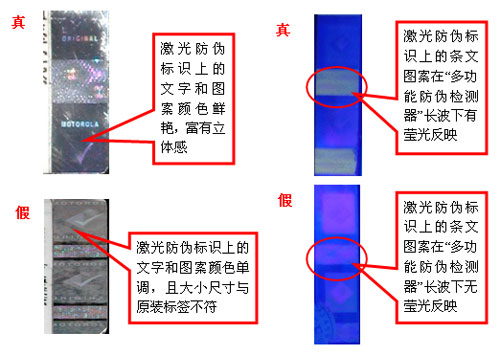 摩托罗拉真假手机电池识别技巧大全_手机