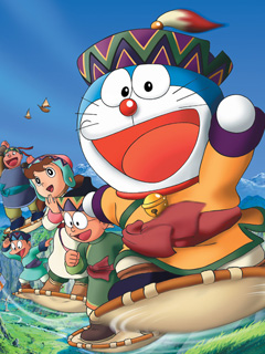 童年记忆!机器猫小叮当QVGA精美手机壁纸下