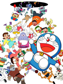 童年记忆!机器猫小叮当QVGA精美手机壁纸下