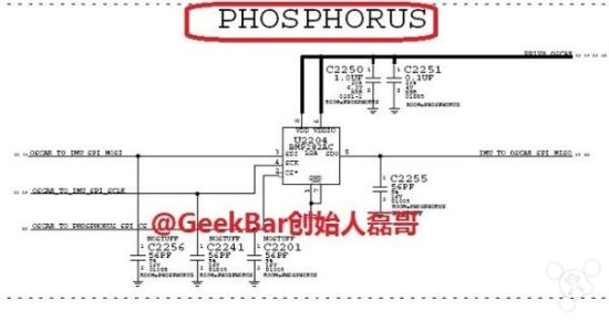 网友曝光的传感器示意图