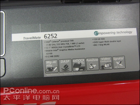 �곞TravelMate6252-100512Mi�ʼǱ���6K����