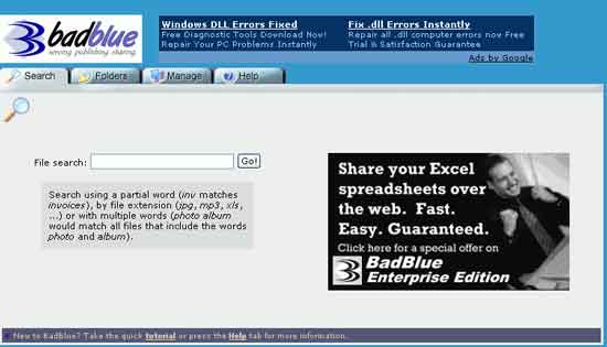 BadBlueWEBҲP2P