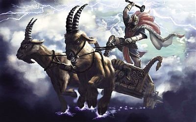 北欧神话 雷神战羊可复活