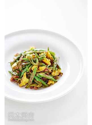 虾酱肉末豆角丝 虾酱肉末豆角丝