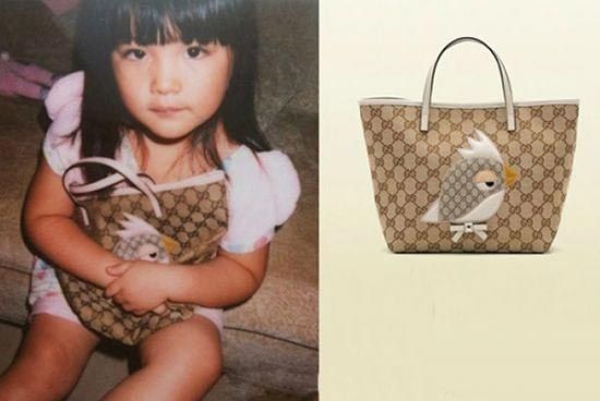王诗龄的Gucci Zoo系列儿童手袋,约3000人民币 王诗龄的Gucci Zoo系列儿童手袋,约3000人民币
