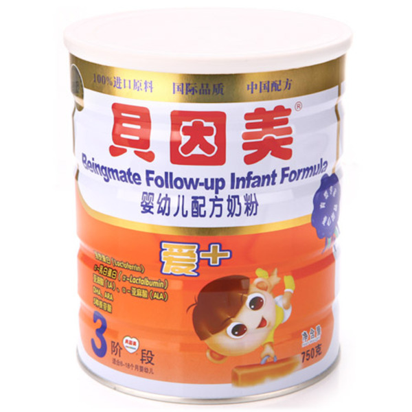 贝因美爱+婴幼儿配方奶粉750g