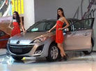 视频：绝色车模随全新马自达3星骋亮相成都车展