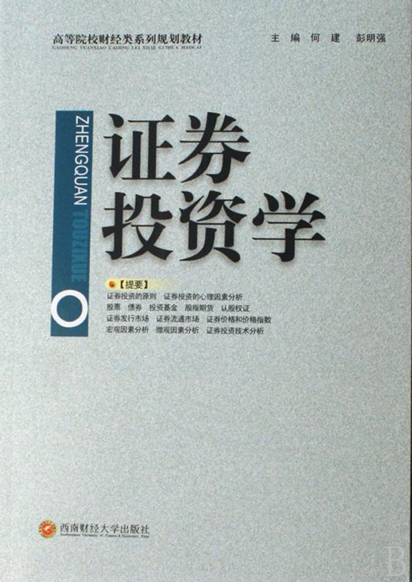 证券投资学(高等院校财经类系列规划教材)