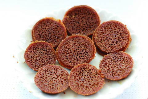 让宝宝爱上各种食物-蜂巢蛋糕_女子七彩厨坊_