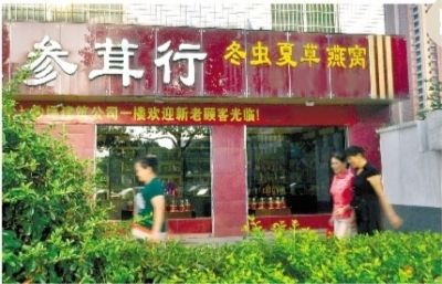 8月15日,长沙市芙蓉中路,标价上万的药材在这家店里随处可见。实习生 李健 摄 8月15日,长沙市芙蓉中路,标价上万的药材在这家店里随处可见。实习生 李健 摄
