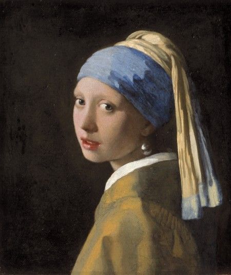 《戴珍珠耳环的少女》(1665年左右) 《戴珍珠耳环的少女》(1665年左右)